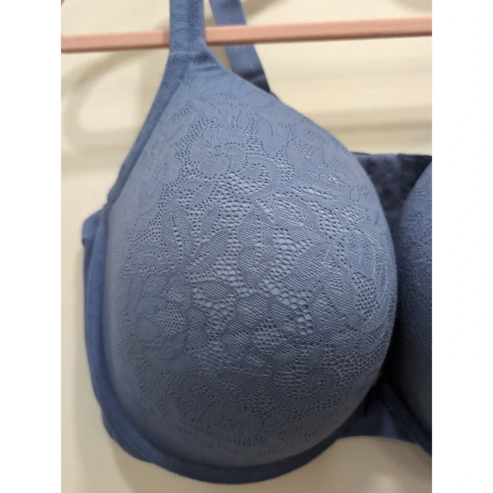 NEW‎ Cacique Boost Plunge Underwire Bra 46DDD PURPLE